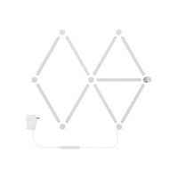 Produktbild för Nanoleaf Lines Starter Kit - trådlös belysningsuppsättning - LED x 9 - 2 W - RGBW-lampa - 1200-6500 K