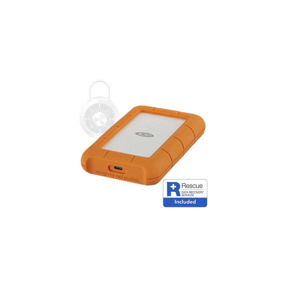 Produktbild för LaCie Rugged Secure STFR2000403 - hårddisk - 2 TB - USB 3.1 Gen 1
