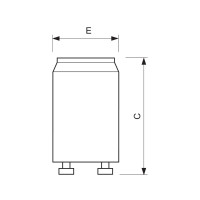 Produktbild för Philips S10 4-65W SIN 220-240V WH, Glimtändare, Vit, 65 W, 2...