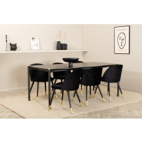 Produktbild för Pelle Matbord med Velvet Stolarna