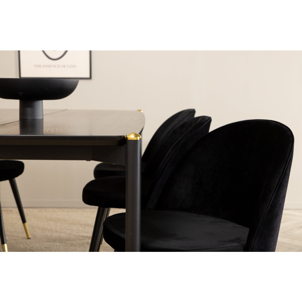 Produktbild för Pelle Matbord med Velvet Stolarna