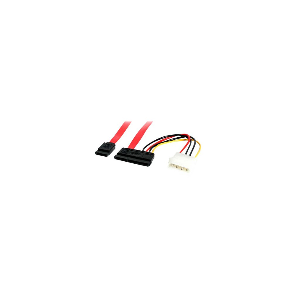 Produktbild för StarTech.com 18in SATA Serial ATA Data and Power Combo Cable - SATA-kabel - 45.7 cm