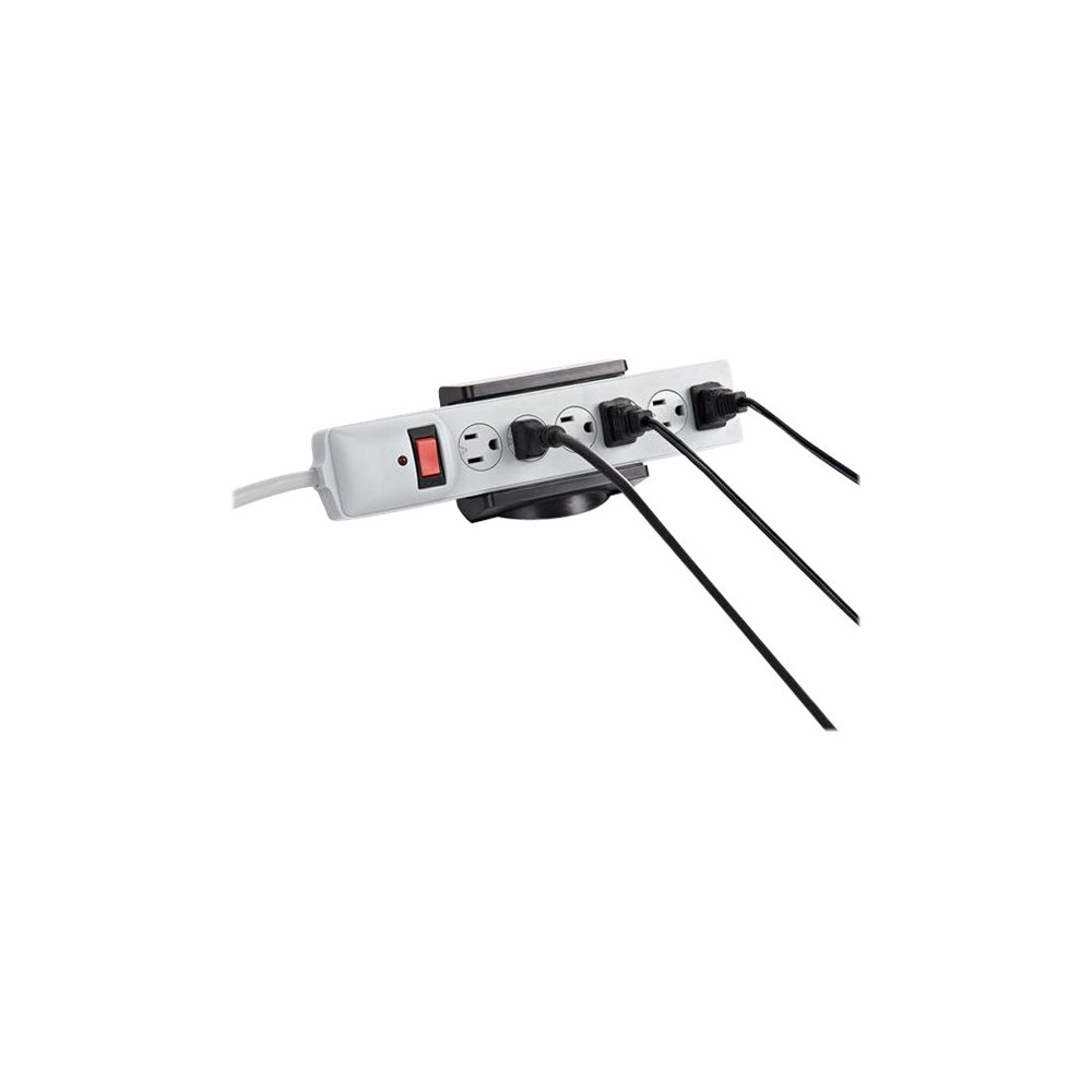 Produktbild för StarTech.com Power Strip Desk Mount - Clamp-on Power Strip Holder - Adjustable - Desk / Table Clamp for Power Strip (PWRSTRPCLMP) - monteringsklämma till effektband