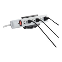 Produktbild för StarTech.com Power Strip Desk Mount - Clamp-on Power Strip Holder - Adjustable - Desk / Table Clamp for Power Strip (PWRSTRPCLMP) - monteringsklämma till effektband