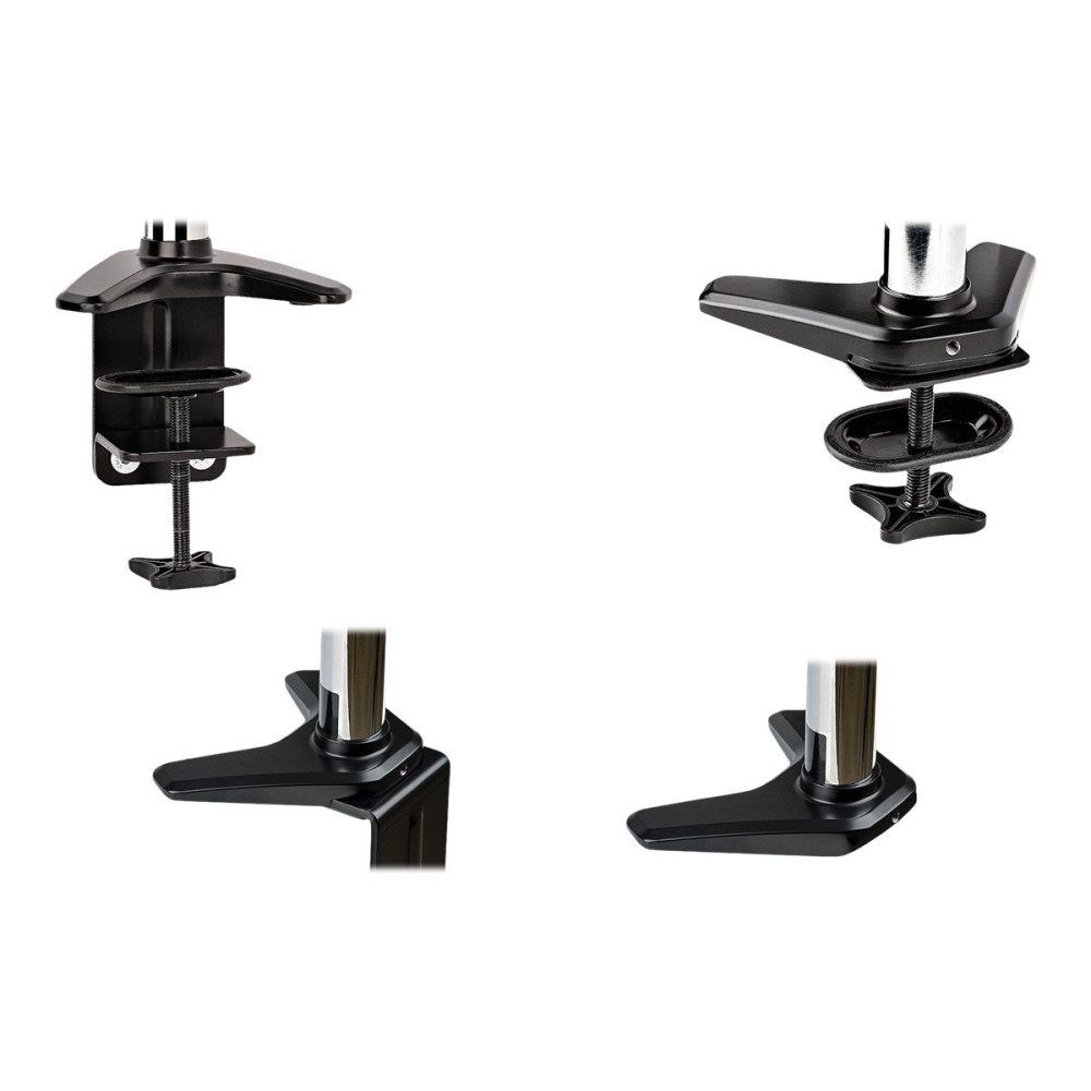 Produktbild för StarTech.com Desk Mount Monitor Arm for Single VESA Display up to 32" or 49" Ultrawide 8kg/17.6lb, Full Motion Articulating & Height Adjustable w/ Cable Management, C-Clamp, Grommet Mount - Single Monitor Arm monteringssats - justerbar arm med full rörlig