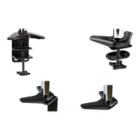 Produktbild för StarTech.com Desk Mount Monitor Arm for Single VESA Display up to 32" or 49" Ultrawide 8kg/17.6lb, Full Motion Articulating & Height Adjustable w/ Cable Management, C-Clamp, Grommet Mount - Single Monitor Arm monteringssats - justerbar arm med full rörlig