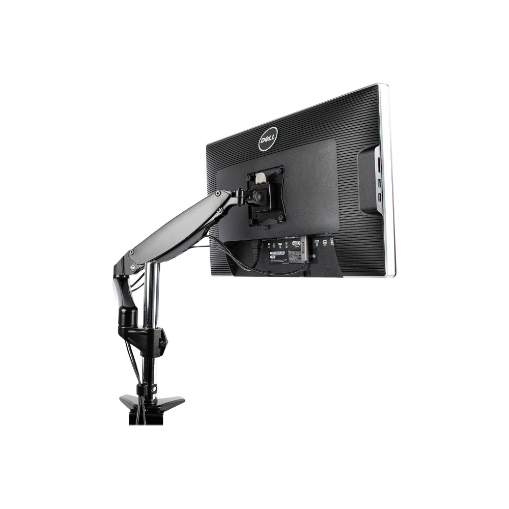 Produktbild för StarTech.com Desk Mount Monitor Arm for Single VESA Display up to 32" or 49" Ultrawide 8kg/17.6lb, Full Motion Articulating & Height Adjustable w/ Cable Management, C-Clamp, Grommet Mount - Single Monitor Arm monteringssats - justerbar arm med full rörlig