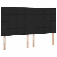 Produktbild för LED förvaringssäng med madrass Svart 180 x 200 cm Tyg