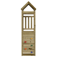 Produktbild för Lekstapel Brun 53 x 110,5 x 214 cm Massiv Impregnerat Trä