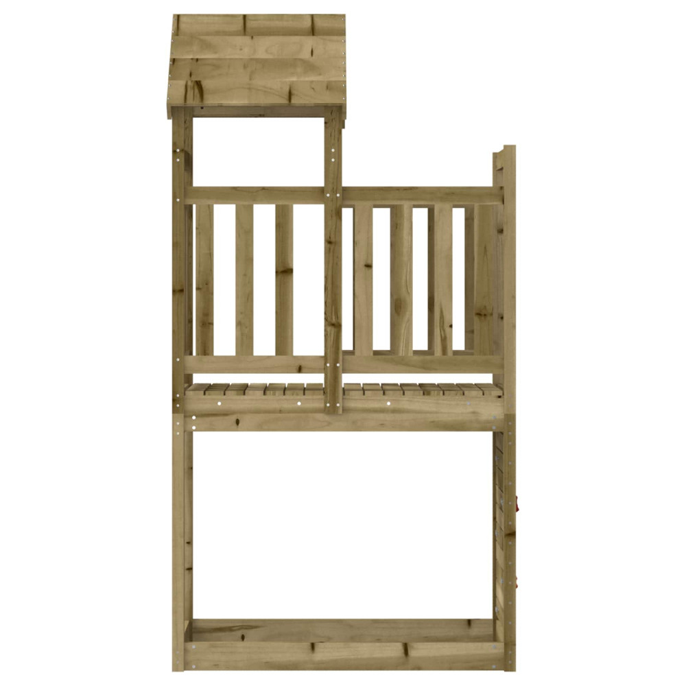 Produktbild för Lekstapel Brun 53 x 110,5 x 214 cm Massiv Impregnerat Trä