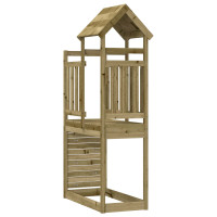 Produktbild för Lekstapel Brun 53 x 110,5 x 214 cm Massiv Impregnerat Trä