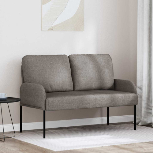 vidaXL Soffor med kudde 110cm Taupe Plywood