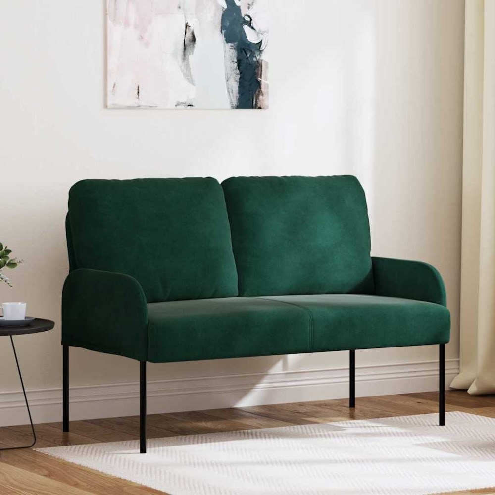 Produktbild för Soffor med kudde 110cm Mörkgrön Plywood