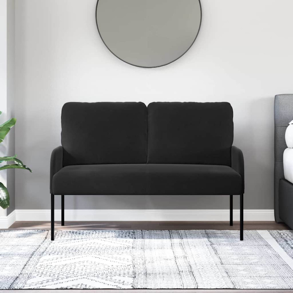 Produktbild för Soffor med kudde 110cm Svart Plywood