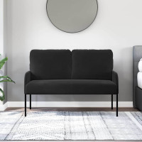 Produktbild för Soffor med kudde 110cm Svart Plywood
