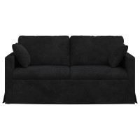 Produktbild för Soffa Svart 158 x 78 x 80 cm Sammet