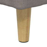 Produktbild för Förvaringspall med kudde Taupe 60 x 60 x 45 cm tyg