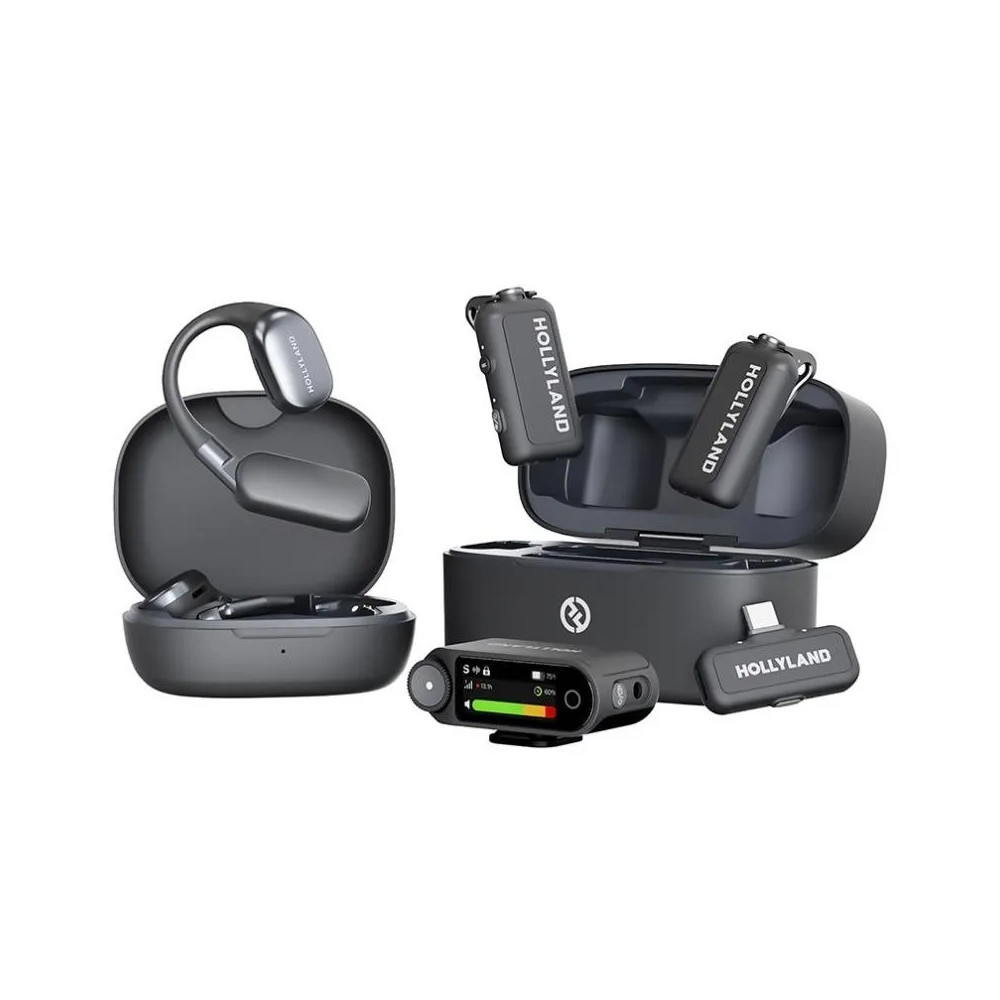 Produktbild för Hollyland LARK MAX 2 Ultimate Combo OWS med monitorheadset +...