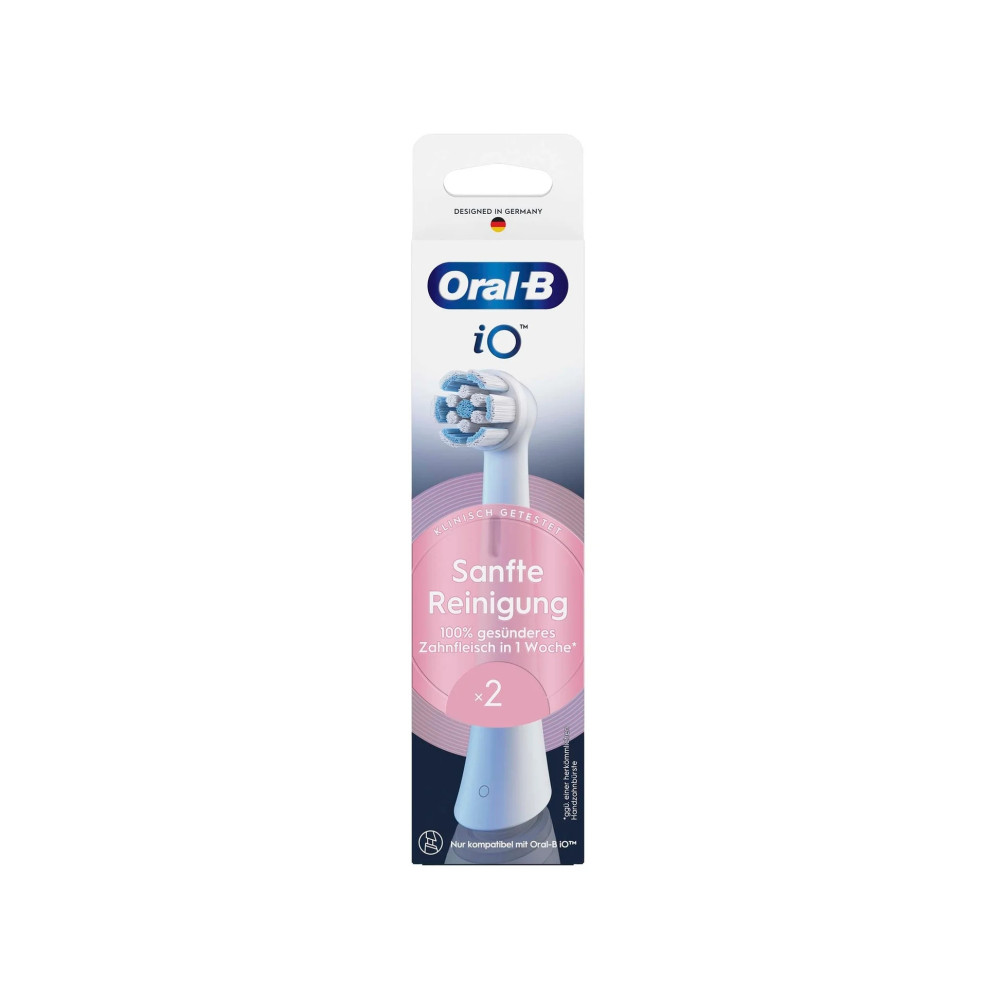 Produktbild för Oral-B iO Gentle Care 8700216373609, 2 styck, Vit, 3 månad (...
