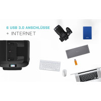 Produktbild för i-Tec USB-C / USB-A 3.0 4K Dual Video Docking Station - dockningsstation - USB-C - 1GbE