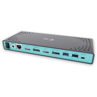 Produktbild för i-Tec USB-C / USB-A 3.0 4K Dual Video Docking Station - dockningsstation - USB-C - 1GbE