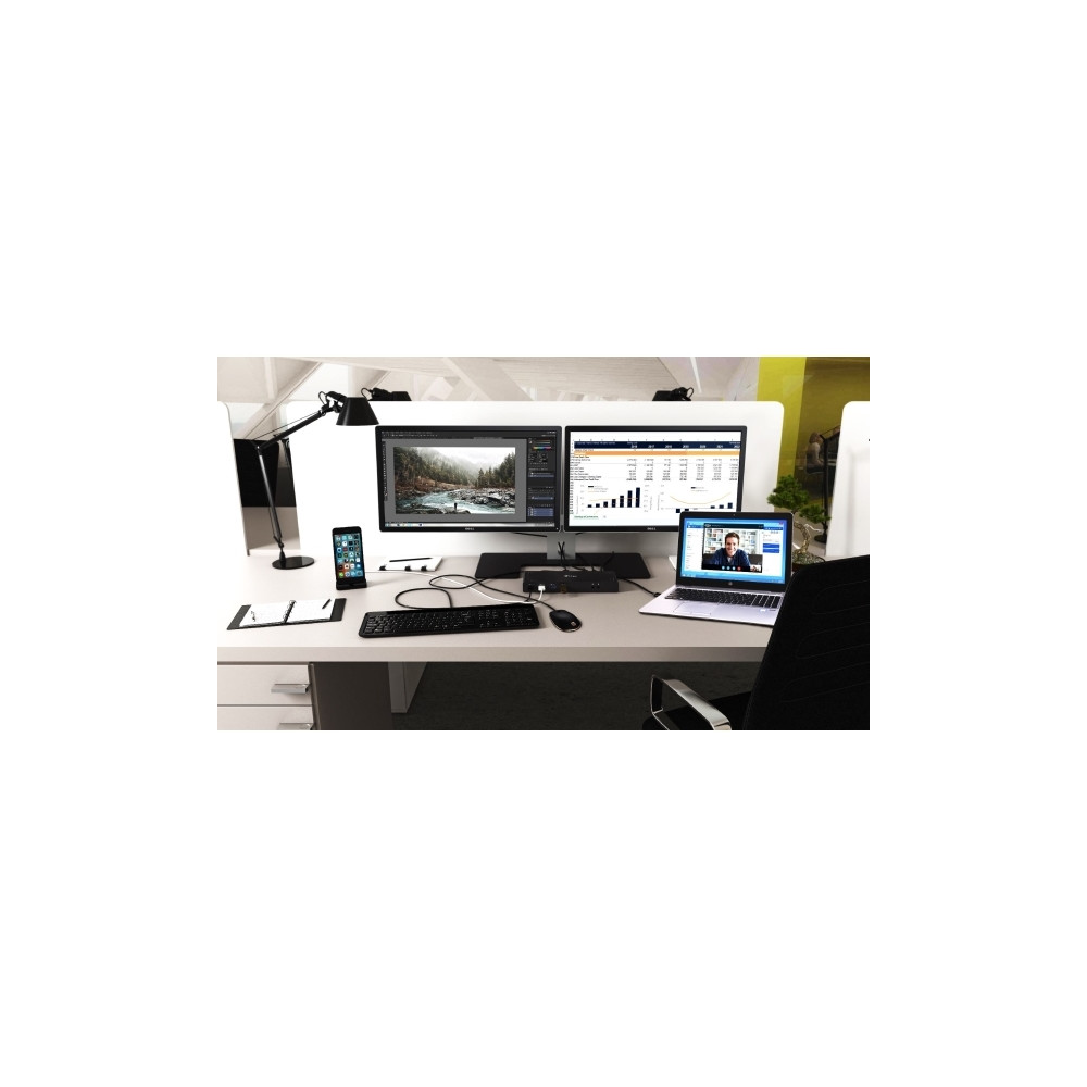 Produktbild för i-Tec USB-C / USB-A 3.0 4K Dual Video Docking Station - dockningsstation - USB-C - 1GbE