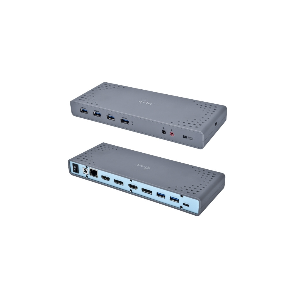 Produktbild för i-Tec USB-C / USB-A 3.0 4K Dual Video Docking Station - dockningsstation - USB-C - 1GbE