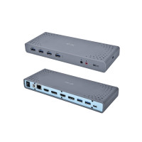 Produktbild för i-Tec USB-C / USB-A 3.0 4K Dual Video Docking Station - dockningsstation - USB-C - 1GbE