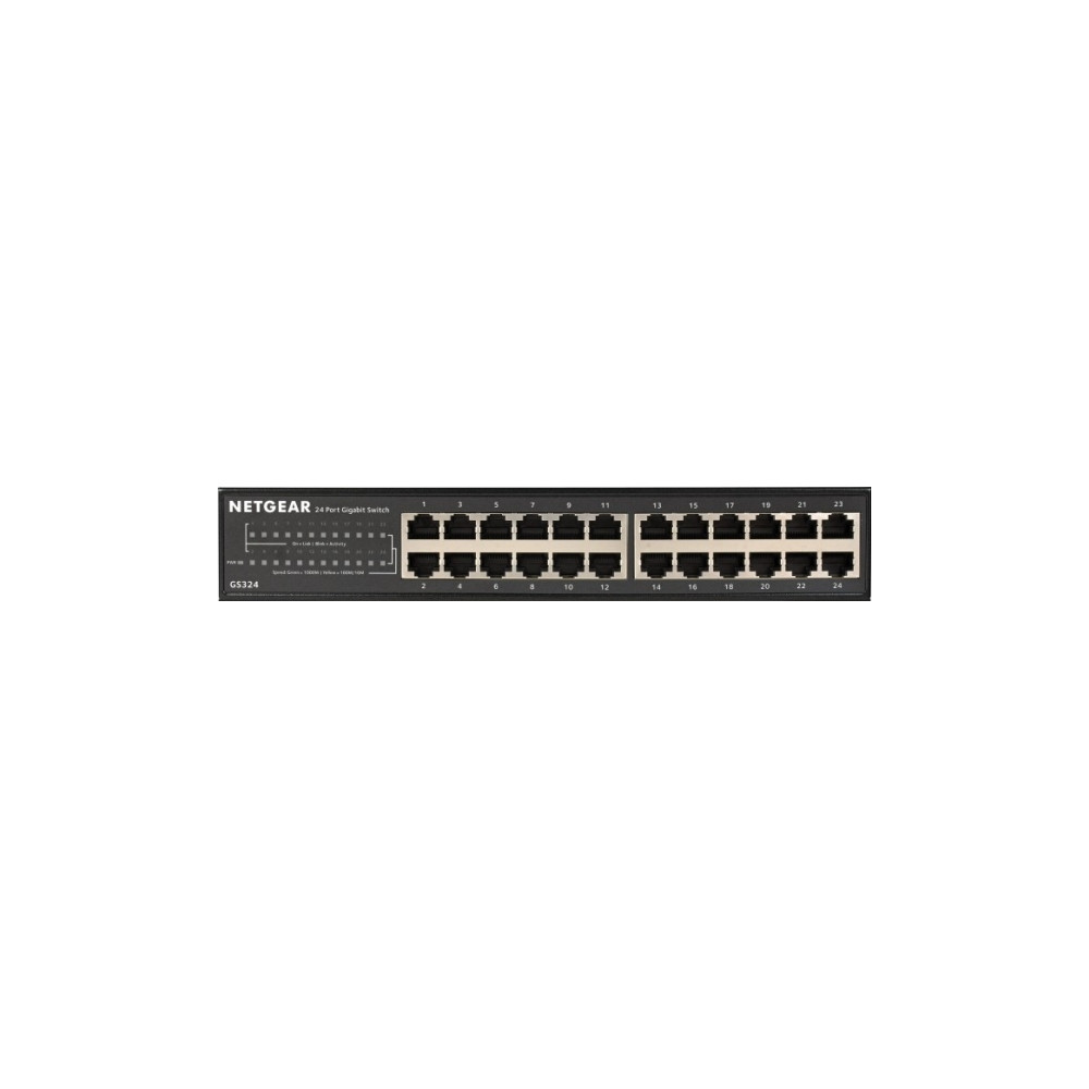 Produktbild för NETGEAR GS324v2 - switch - 24 portar - ohanterad - rackmonterbar