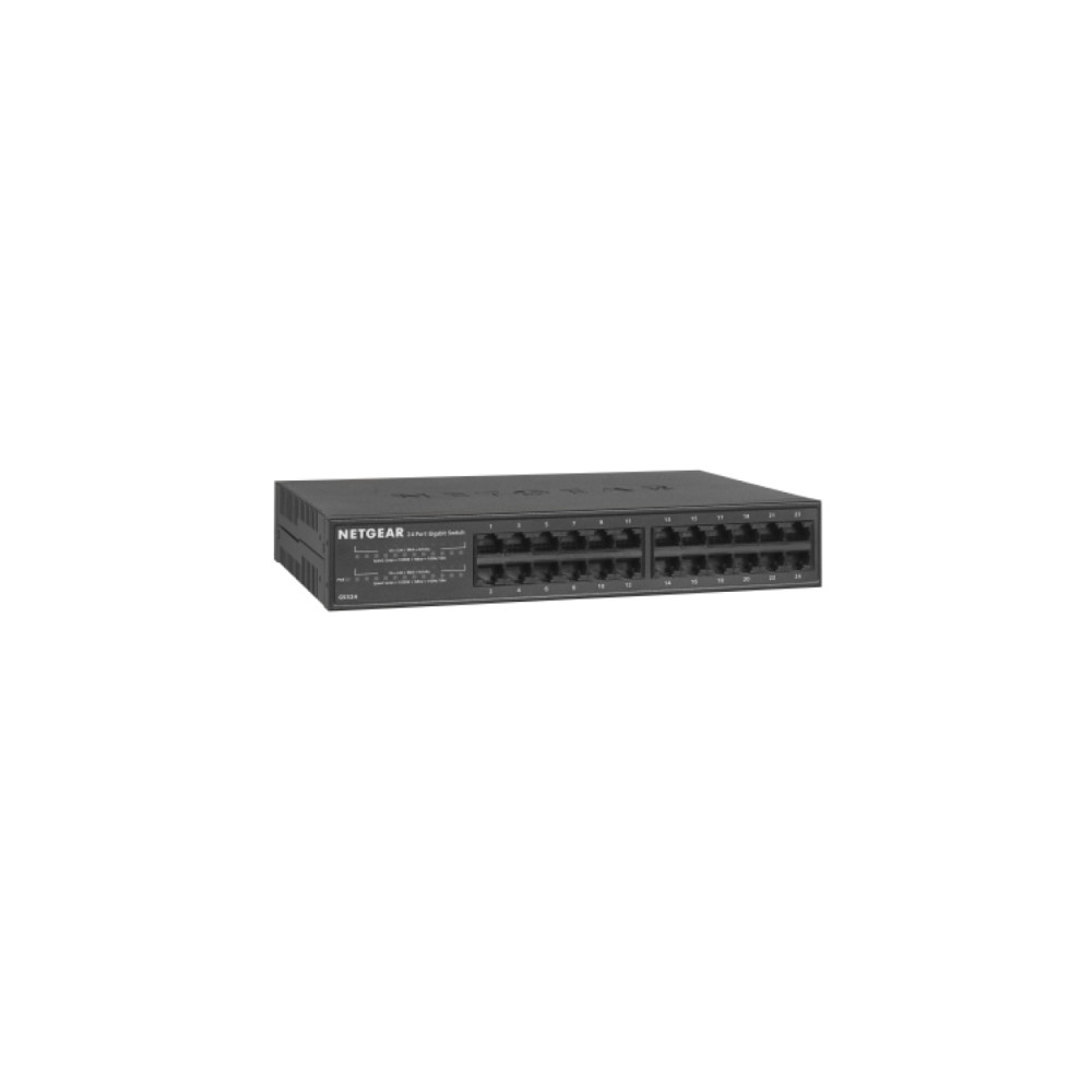 Produktbild för NETGEAR GS324v2 - switch - 24 portar - ohanterad - rackmonterbar