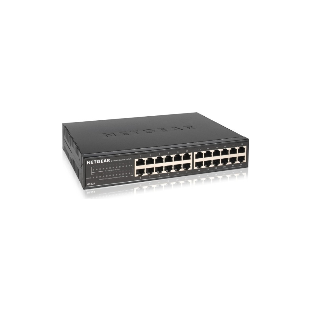 Produktbild för NETGEAR GS324v2 - switch - 24 portar - ohanterad - rackmonterbar