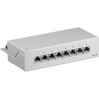 Produktbild för Goobay 93047, RJ-45, Cat6, 22/26, Grå, Väggmontering, 160 mm
