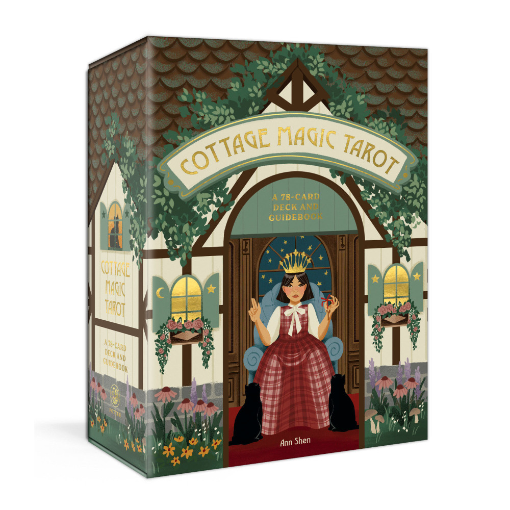 Produktbild för Cottage Magic Tarot: A 78-Card Deck and Guidebook