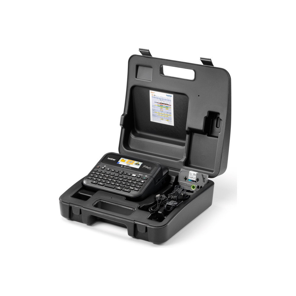 Produktbild för Brother P-Touch PT-D610BTVP - etikettskrivare - svartvit - termisk överföring