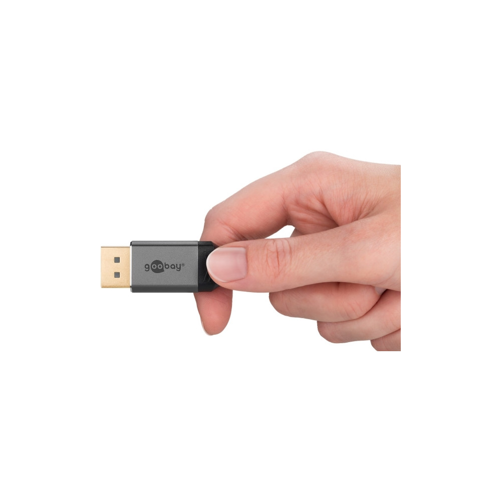 Produktbild för Goobay 65269, 2 m, DisplayPort, HDMI, Hankoppling, Hankoppli...
