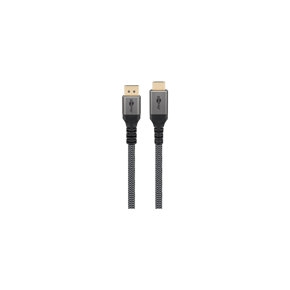 Produktbild för Goobay 65269, 2 m, DisplayPort, HDMI, Hankoppling, Hankoppli...