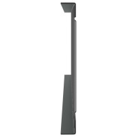 Produktbild för Taksnöskydd Antracit 1200 x 2,5 x 20 cm Stål