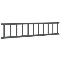 Produktbild för Taksnöskydd Antracit 1200 x 2,5 x 20 cm Stål