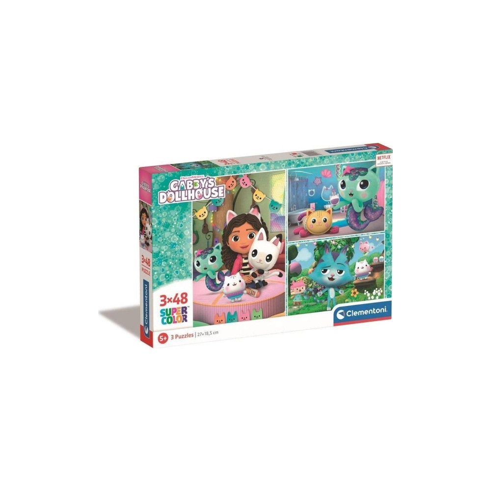 Produktbild för Clementoni Gabby’s Dollhouse, 48 styck, Tecknade serier, 5 Å...