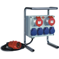 Produktbild för Brennenstuhl 1153750, 2 m, Svart, Blå, Röd, Silver, 6 AC-utg...