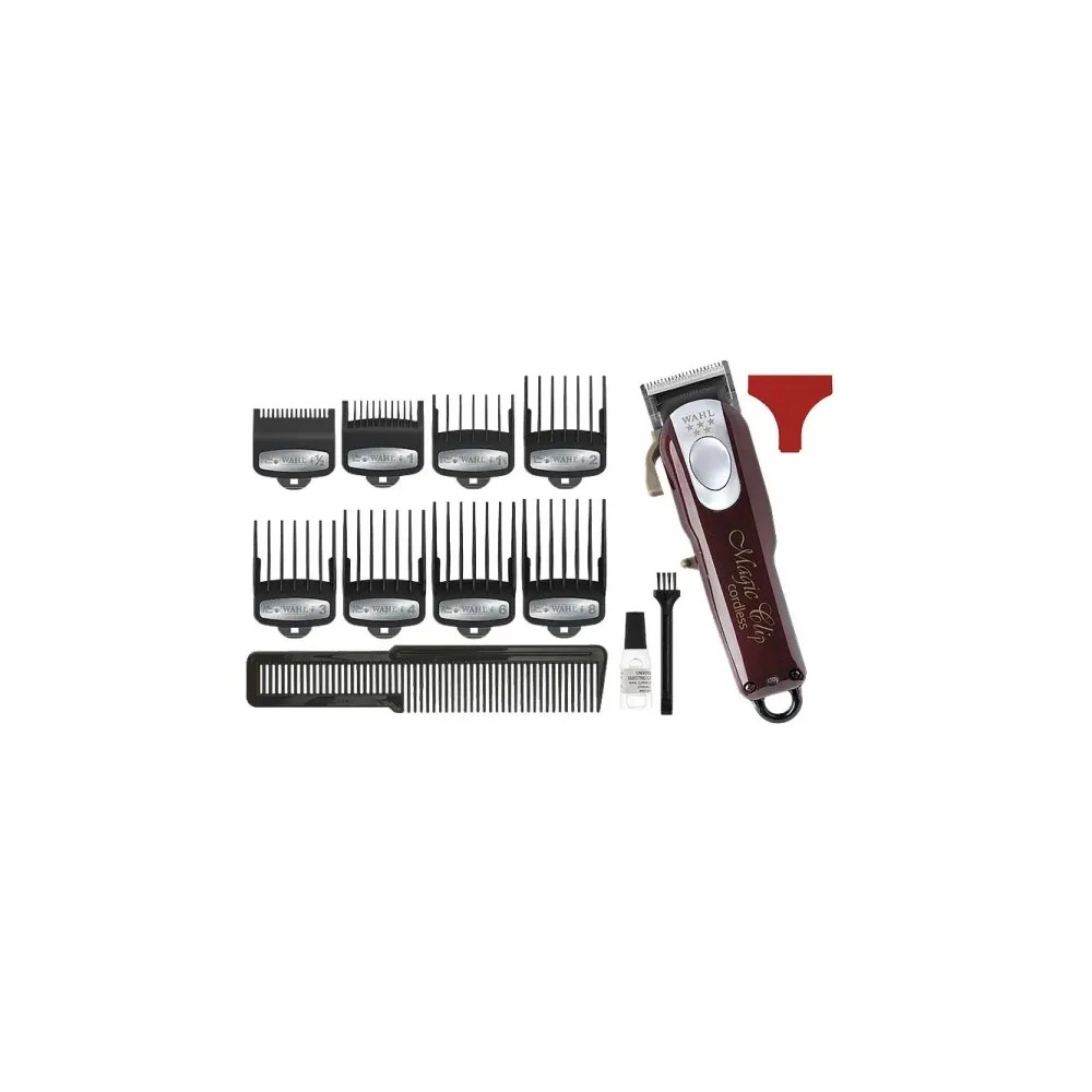 Produktbild för Wahl Cordless Magic Clip, Burgundisk, 0,8 mm, 2,5 mm, 4 cm,...