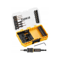 Produktbild för Borrmaskin DEWALT Sats med bits och munstycken 22 st "SUCK A...