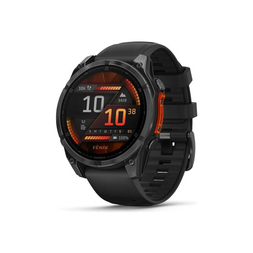 Garmin Garmin Fenix 8 - skiffergrå - sportklocka med band - svart - 32 GB