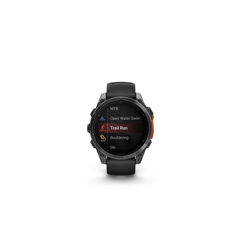 Produktbild för Garmin Fenix 8 - skiffergrå - sportklocka med band - svart - 32 GB