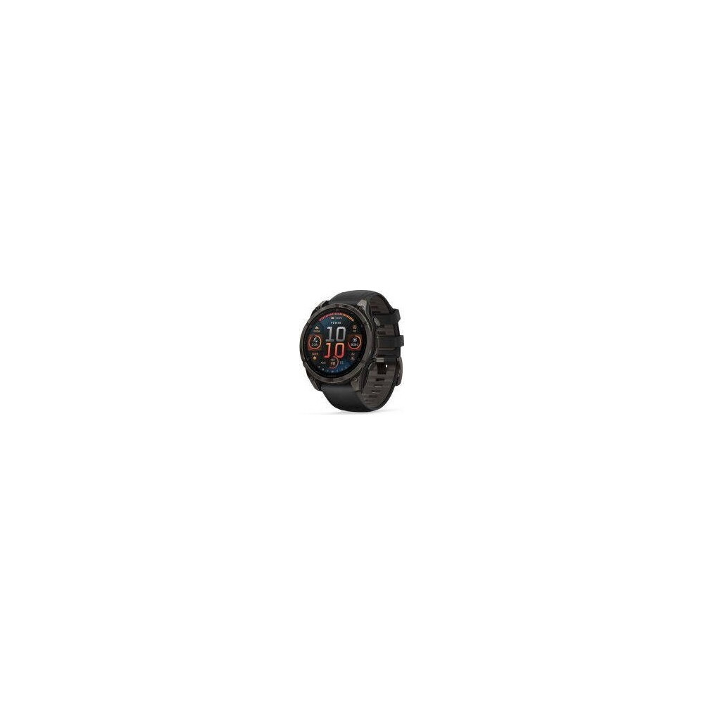 Produktbild för Garmin Fenix 8 - skiffergrå - sportklocka med band - svart - 32 GB