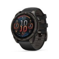Produktbild för Garmin Fenix 8 - skiffergrå - sportklocka med band - svart - 32 GB