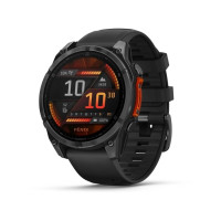 Produktbild för Garmin Fenix 8 - skiffergrå - sportklocka med band - svart - 32 GB