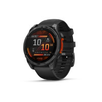 Produktbild för Garmin Fenix 8 - skiffergrå - sportklocka med band - svart - 32 GB