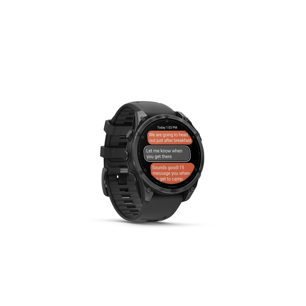 Produktbild för Garmin Fenix 8 - skiffergrå - sportklocka med band - svart - 32 GB