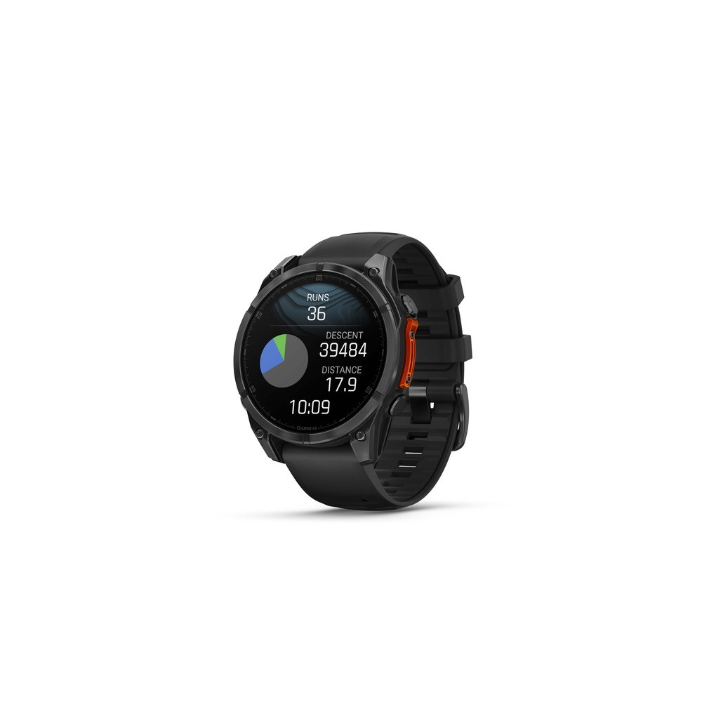 Produktbild för Garmin Fenix 8 - skiffergrå - sportklocka med band - svart - 32 GB